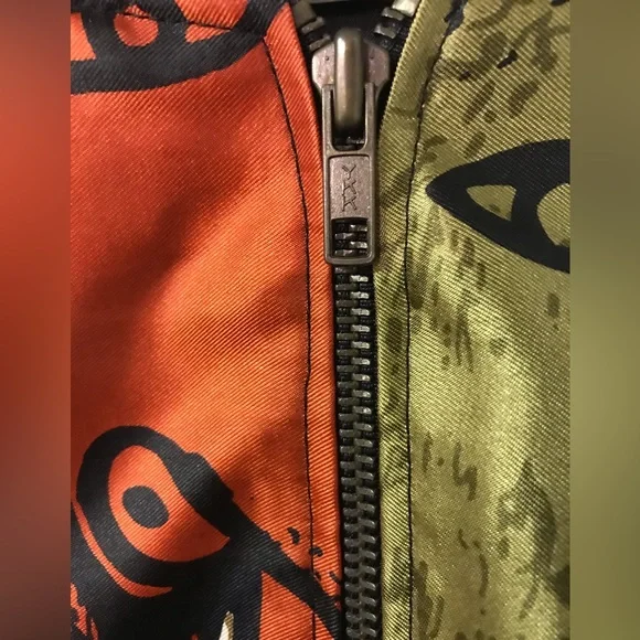 Vintage Picasso silky bomber jacket abstract art street wear monaliza - Picture 5 of 11